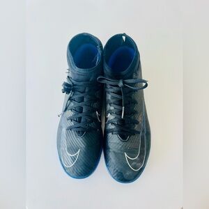 Nike Black and Blue  Mercurial indoor cleats